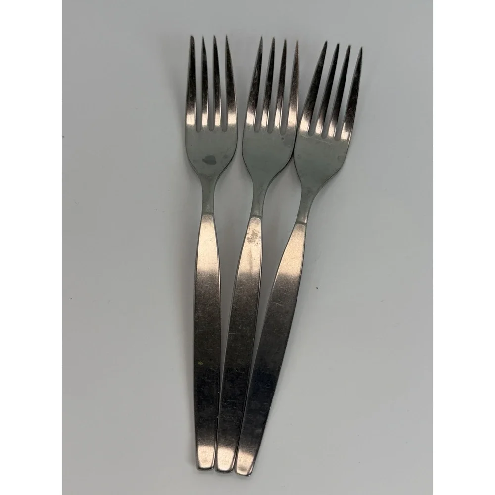 Oneida Community FROSTFIRE Stainless Dinner Forks Set Of 3 #3